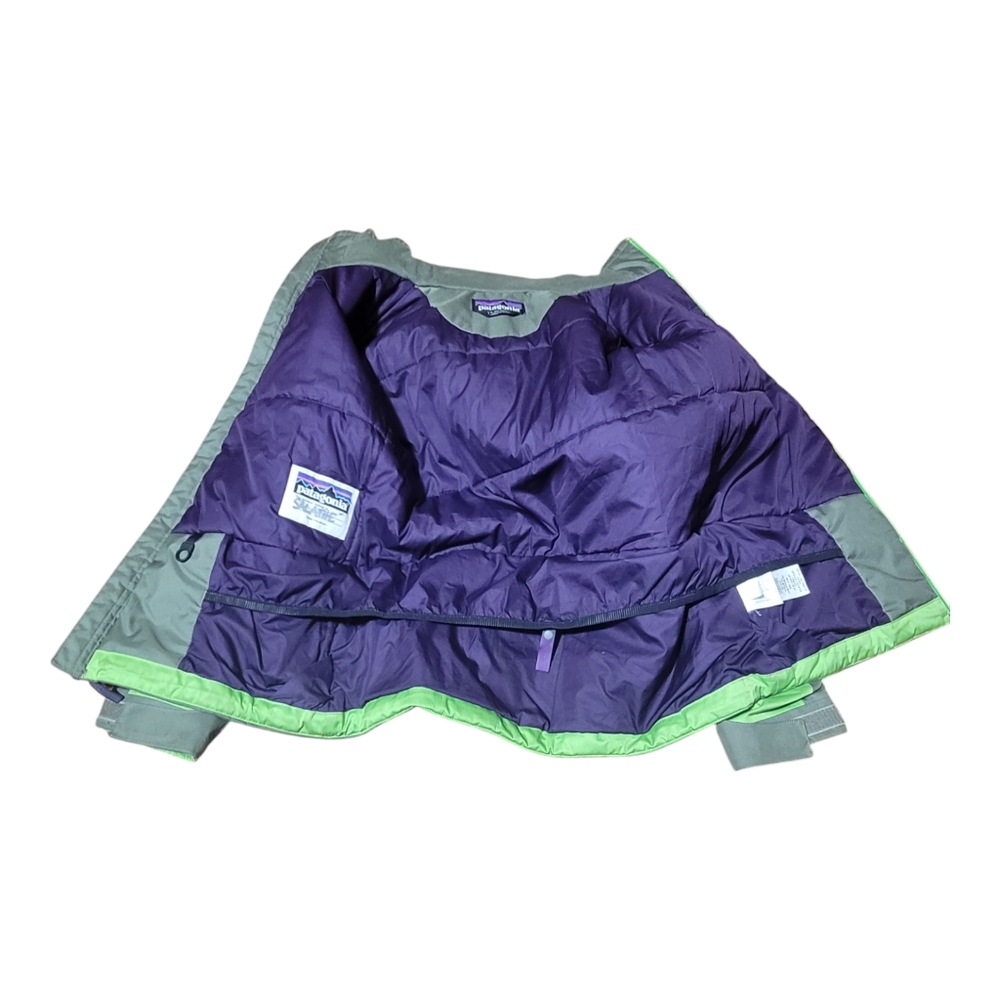 Kids Size 12 Medium Patagonia Coat Green - Picture 4 of 9